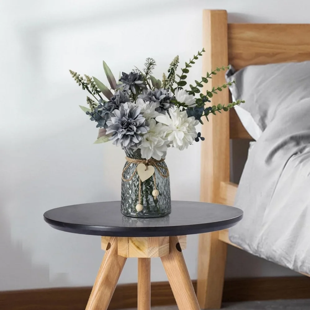 Blue Tinted Glass Vase